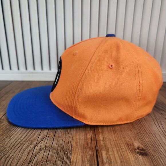 Dragon Ball Z Goku Emblem Snapback Hat Cap Orange Blue Anime Fantasy Martial Art - Picture 6 of 11